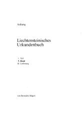 Liechtensteinisches Urkundenbuch - eLiechtensteinensia