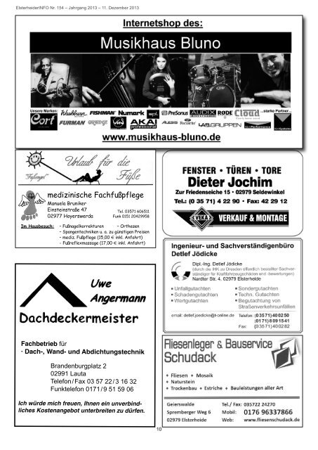 Dezember - Gemeinde Elsterheide