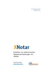 Erstellen von elektronischen Registeranmeldungen mit XNotar - ElRV