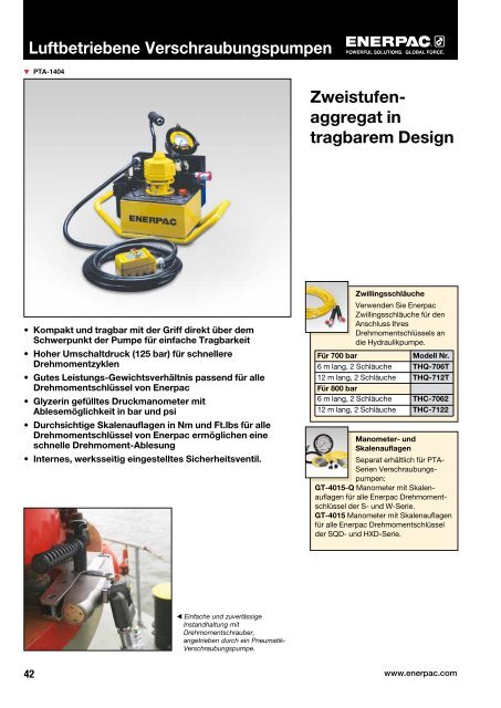 Verschraubungsgeräte - Enerpac