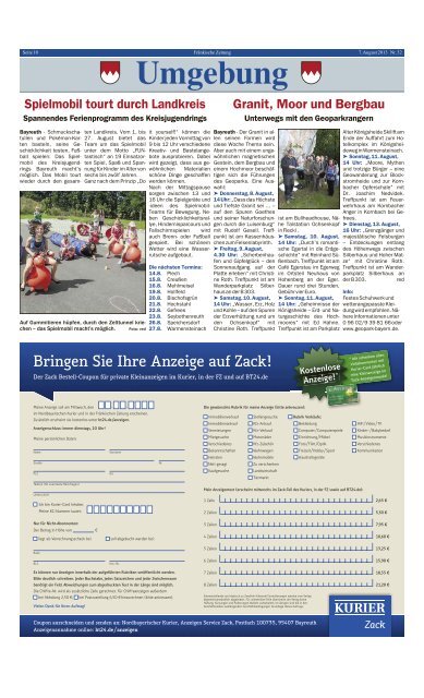 Bayreuth - E-Paper - Fränkische Zeitung