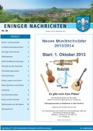 20. September 2013 - Gemeinde Eningen unter Achalm