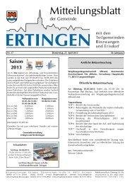 Ausgabe 17 vom 25.04.2013 - Ertingen