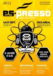 als pdf Download - es-presso Stadtmagazin Logo