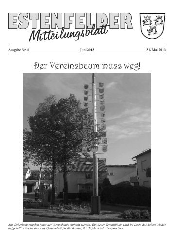 Der Vereinsbaum muss weg! - Verwaltungsgemeinschaft Estenfeld