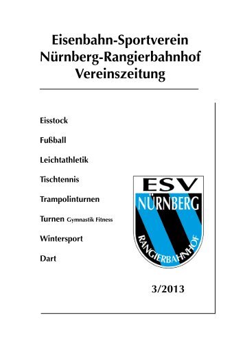 vereinsheft 03 - ESV Nürnberg-Rangierbahnhof