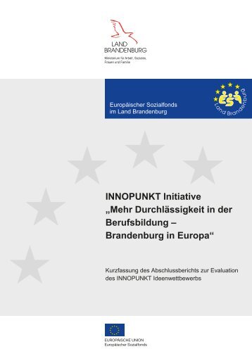 Mehr Durchlässigkeit in der Berufsbildung - Brandenburg in Europa