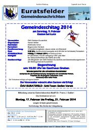 Euratsfelder Gemeindenachrichten - Marktgemeinde Euratsfeld