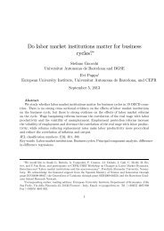 Do labor market institutions matter for business cycles?∗ - European ...