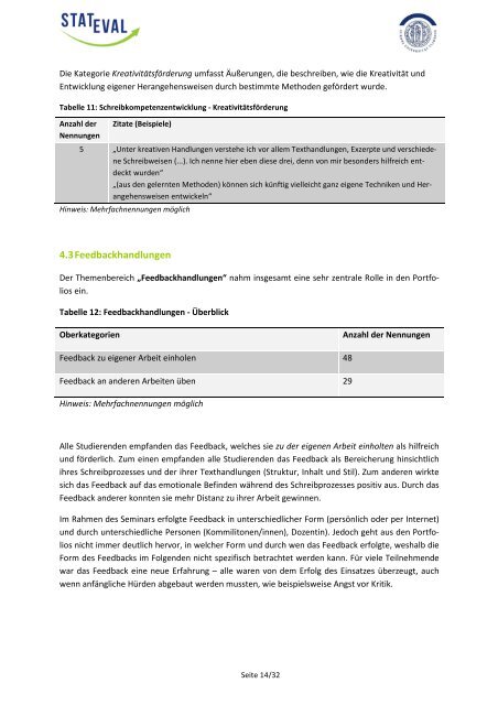 Evaluationsbericht