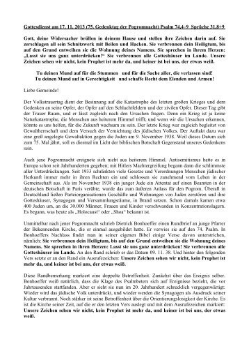 Die Predigt im Wortlaut als pdf-Datei - Evangelisch in Wuppertal