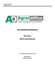 AW Acker - BEFU-Schnittstelle - Land-Data Eurosoft