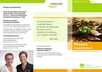 Phoenix - Gesprächskreis - Evangelischen Krankenhaus Wesel