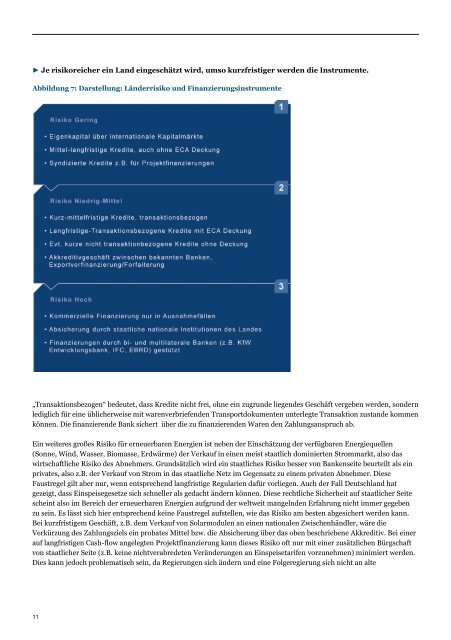 Finanzierungsstudie 2013 - Exportinitiative Erneuerbare Energien