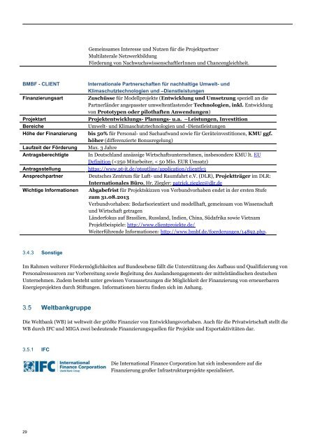 Finanzierungsstudie 2013 - Exportinitiative Erneuerbare Energien