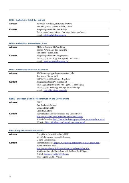 Finanzierungsstudie 2013 - Exportinitiative Erneuerbare Energien