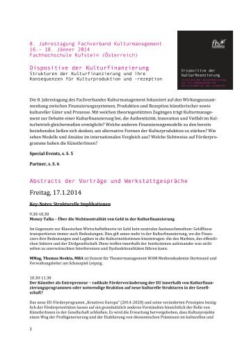 Deutsch - Fachverband Kulturmanagement