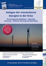 Anlagen der erneuerbaren Energien in der Krise - Finanz ...