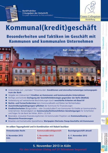 Kommunal(kredit)geschäft - Finanz Colloquium Heidelberg