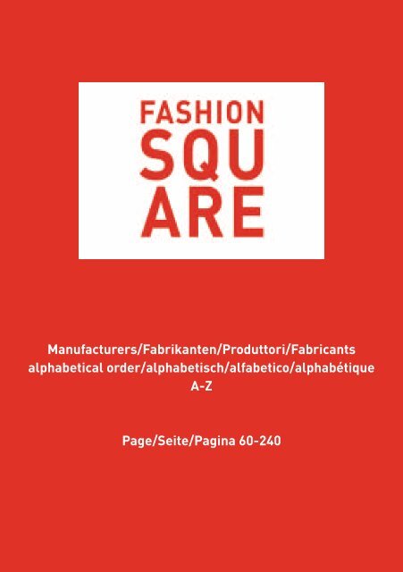 the international fashion guide - Fashion Square