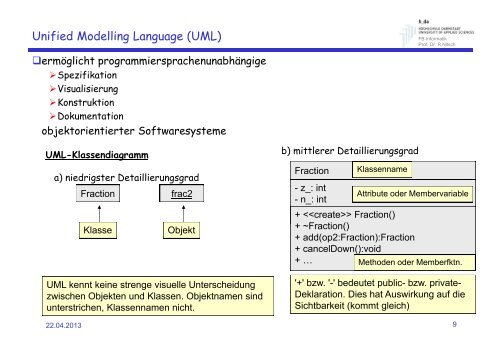 Programmieren 1 - Strukturen - Klassen - Objekte