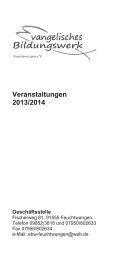 Veranstaltungen 2013/2014 - Feuchtwangen-evangelisch.org