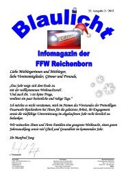 Ausgabe 1 - Feuerwehr Reichenborn