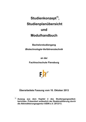 Modulhandbuch als pdf - Fachhochschule Flensburg