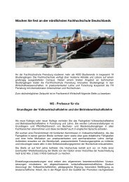 W2-Professur Volkswirtschaft - Fachhochschule Flensburg