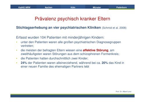 Depressive Eltern und ihre Kinder - Fachhochschule Nordhausen