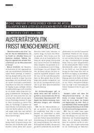 austeritätspolitik frisst menschenrechte - FIAN Österreich