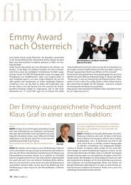 Emmy Award nach Österreich - Film and Music Austria