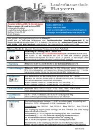 Landesfinanzschule Bayern – Postfach 1552 – 91522 Ansbach