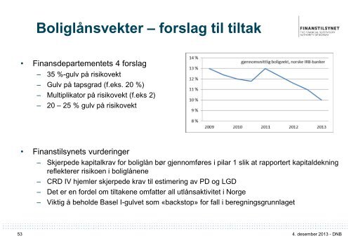 Foredrag: Regulatoriske endringer - Finanstilsynet