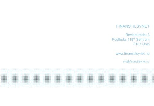 Foredrag: Regulatoriske endringer - Finanstilsynet