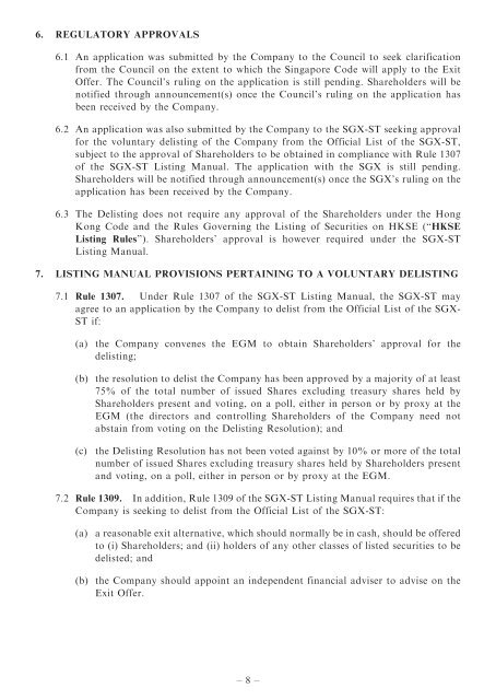 Proposed Voluntary Delisting Of Hengxin Technology Ltd. From The ...