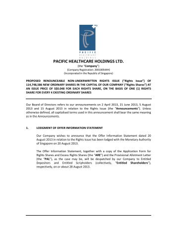PACIFIC HEALTHCARE HOLDINGS LTD. - FinanzNachrichten.de