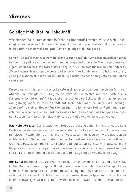 Gemeinde Hochwald Hobel aktuell 3 | 2013 - firma-web.ch