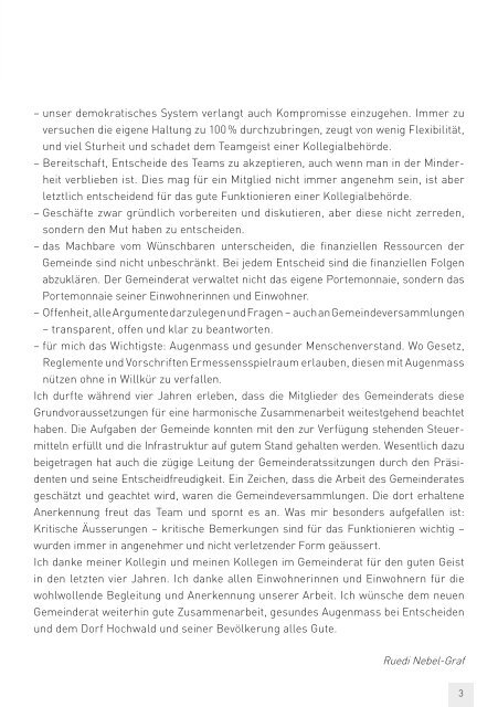 Gemeinde Hochwald Hobel aktuell 3 | 2013 - firma-web.ch