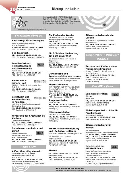 Amtsblatt KW 23.pdf - Stadt Filderstadt