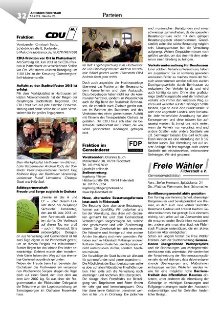 Amtsblatt KW 23.pdf - Stadt Filderstadt