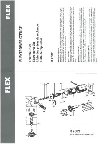 Page 1 Page 2 R 2602 DIN Abmessung Pos Teile-Nr. St Benennung ...