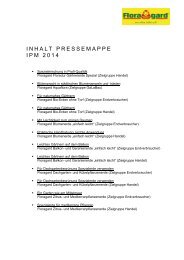 INHALT PRESSEMAPPE IPM 2014 - bei Floragard