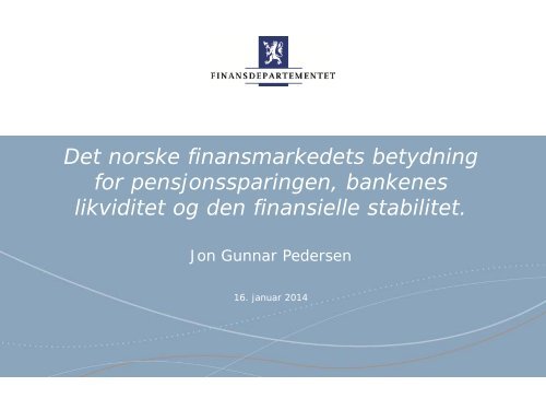 Jon Gunnar Pedersen - FNO