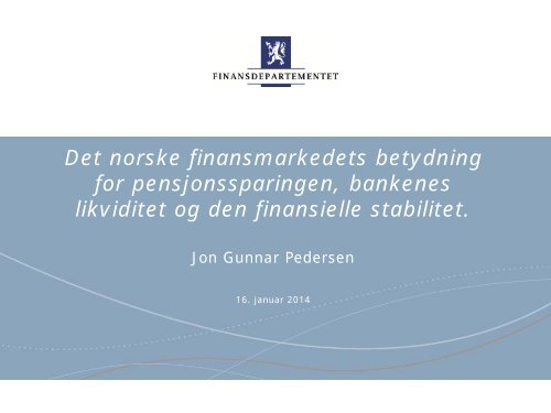 Jon Gunnar Pedersen - FNO