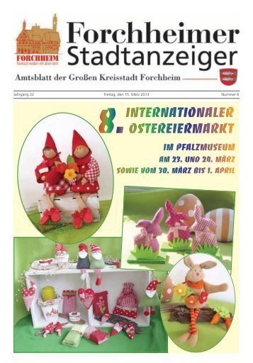 Stadtanzeiger Nr. 6 vom 15.03.13 - Forchheim