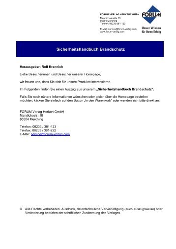 Titelblatt 1..2 - Forum Verlag Herkert GmbH