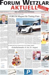 FORUM Magnet für Tuning-Fans - Forum, Wetzlar