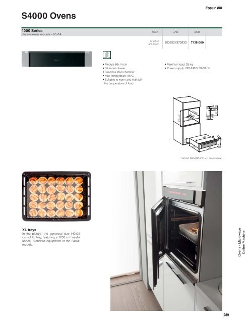 Catalogue 2014_08_Ovens and Coffee machne - Foster
