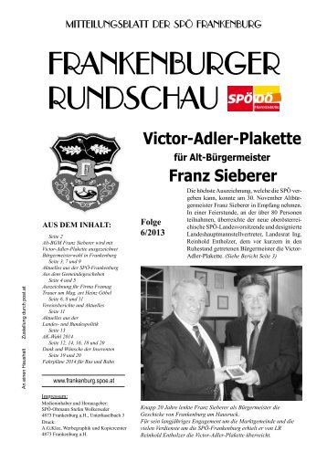 Ausgabe 06/2013 - Frankenburg.com